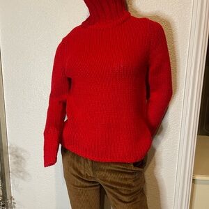 GAP NWT XS Red Women's Turtleneck Y2K Sweater
